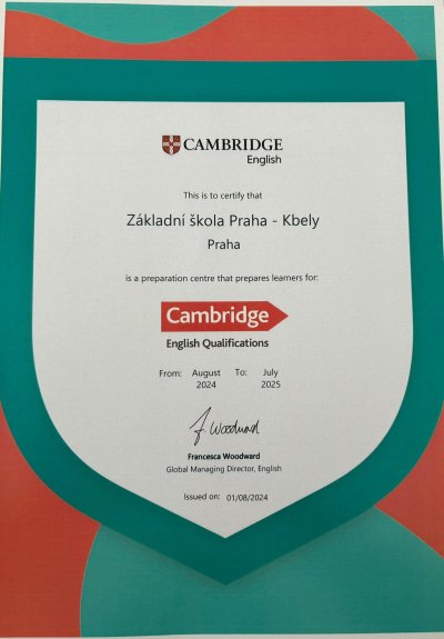 Zkoušky Cambridge English Qualifications opět na naší škole