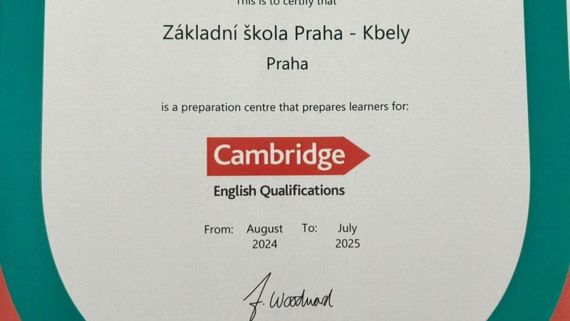 Zkoušky Cambridge English Qualifications opět na naší škole