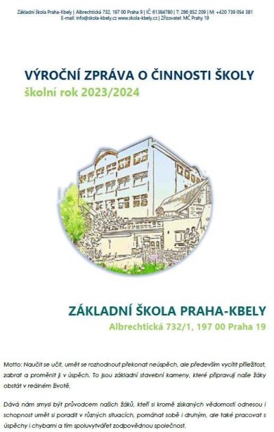 Výroční zpráva 2023/2024