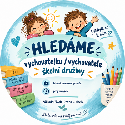Hledáme novou kolegyni / nového kolegu do školní družiny