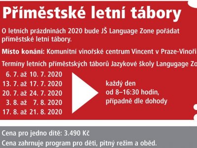 Příměstské tábory Language Zone