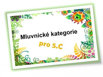 Mluvnické kategorie