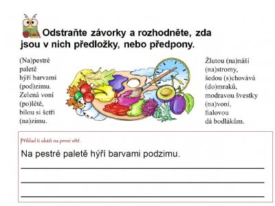 Test ČJ | 5. ročník | Souhláskové skupiny na rozhraní předpony a kořene